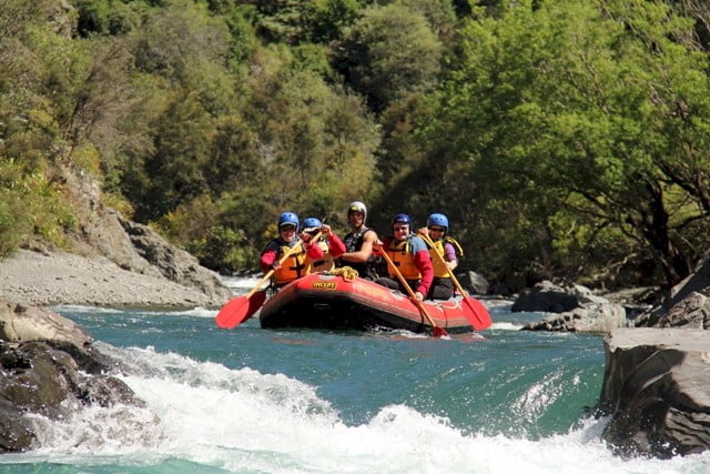 rafting on the ngaruroro river, hawkes bay