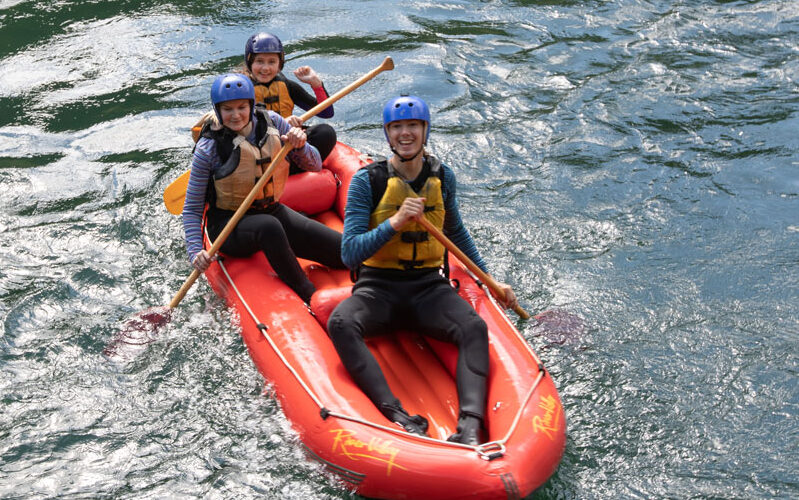 Family Fun Inflatable Kayaking